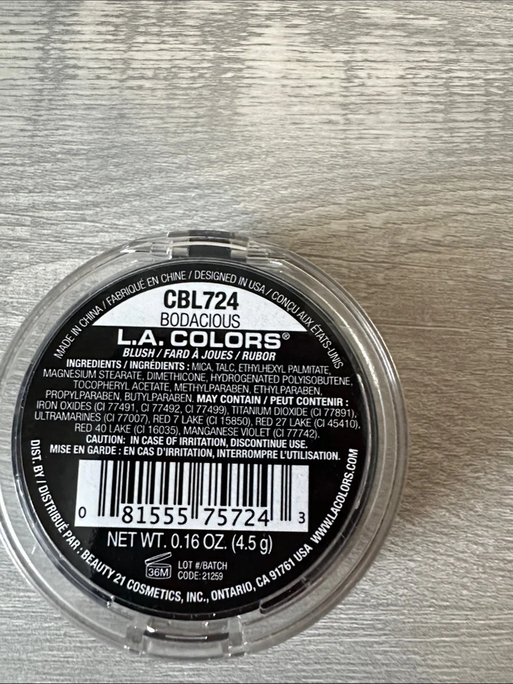 L.A. Colors Rad Rouge Blush - Rose Coral